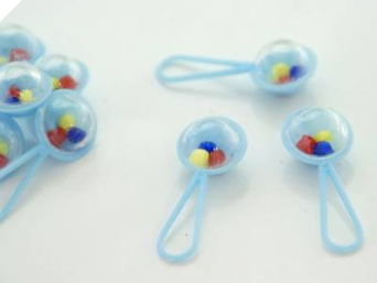 Baby Rattler-Blue-12/pk Baby Rattler-Blue-12/pk