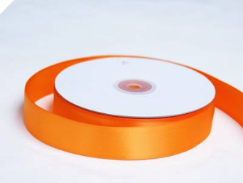 2.54cm Satin Ribbon-Orange 2.54cm Satin Ribbon-Orange