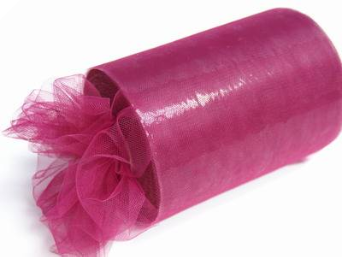 22.86cm x 91.44m Tulle Roll - Burgundy 22.86cm x 91.44m Tulle Roll - Burgundy