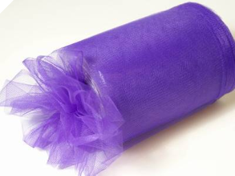 22.86cm x 91.44m Tulle Roll - Purple 22.86cm x 91.44m Tulle Roll - Purple
